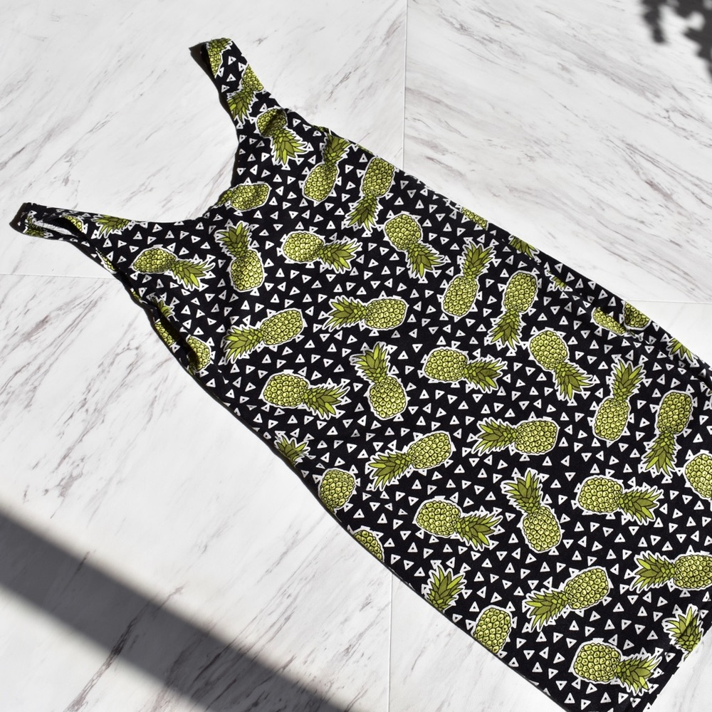 H&M Summer Pineapple Bodycon Dress